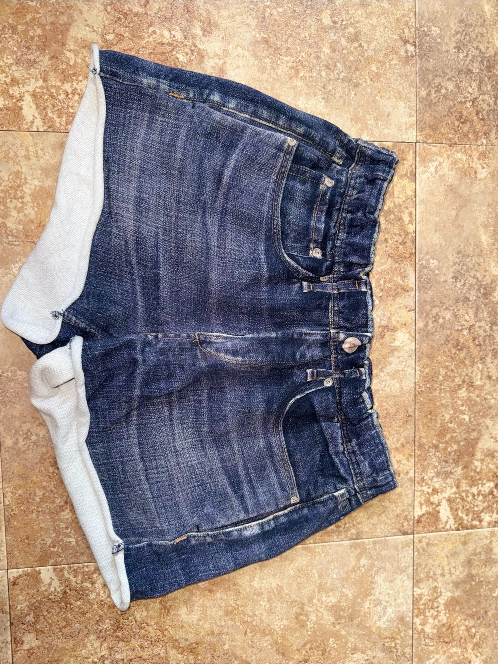 rag & bone Indigo Roll-Cuff Denim Shorts